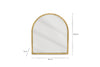 Murwara Arch Mirror - Antique Brass