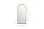 Murwara Full Length Mirror - Antique Brass