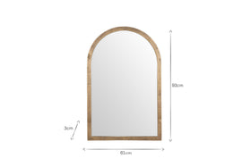 Murwara Wall Mirror - Antique Brass