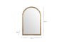 Murwara Wall Mirror - Antique Brass