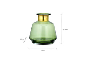 Miza Glass Vase - Green