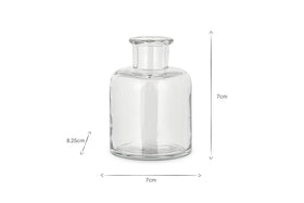 Mayumi Recycled Glass Bud Vases - Clear (Set of 3)