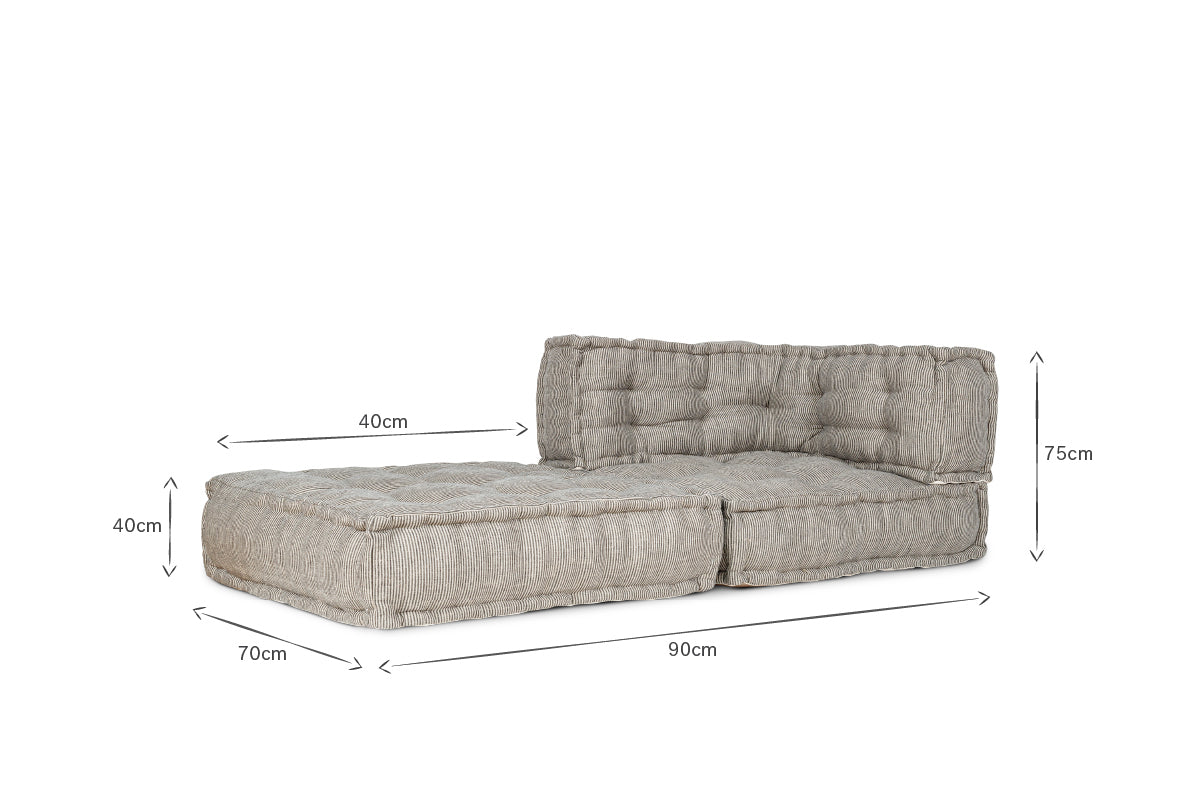 Nadeeka Modular Corner - Soft Grey