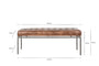 Nasan Leather Upholstered Bench
