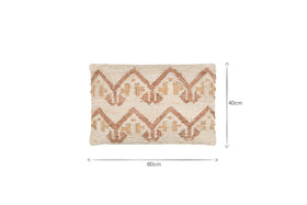 Nuvali Cotton & Jute Cushion Cover - Rust