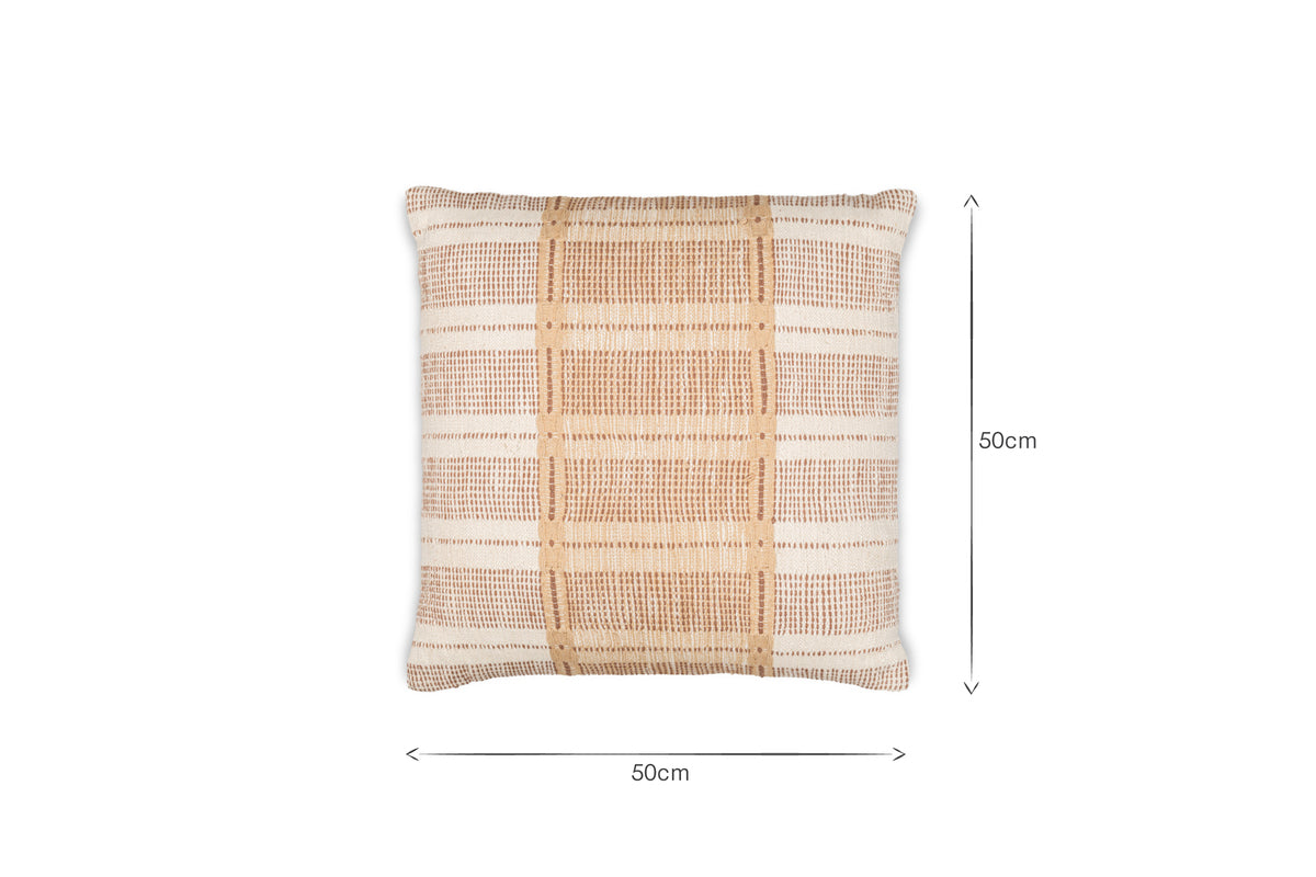 Nayika Cotton Cushion Cover - Rust