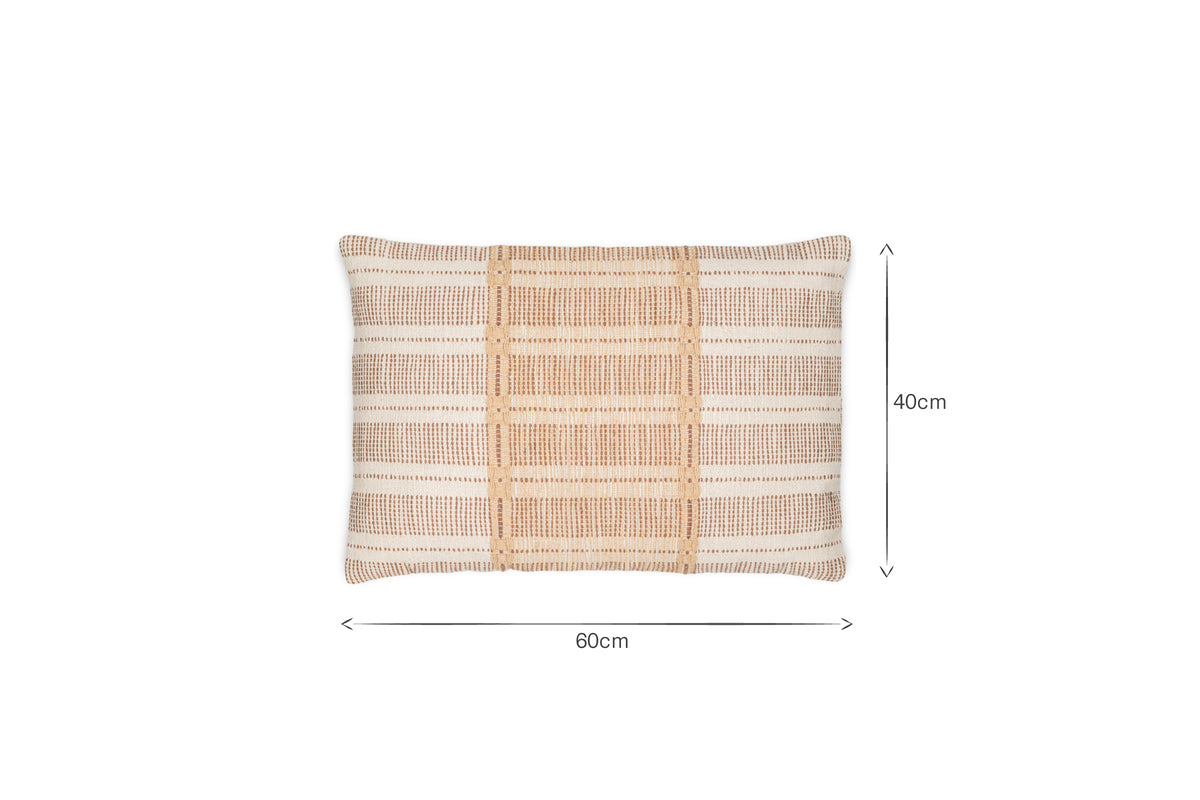 Nayika Cotton Cushion Cover - Rust