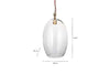 Otoro Recycled Glass Pendant - Clear - Small Oval
