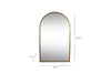 Murwara Full Length Arched Mirror - Antique Brass