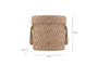 Renu Jute Laundry Basket - Rust & Natural