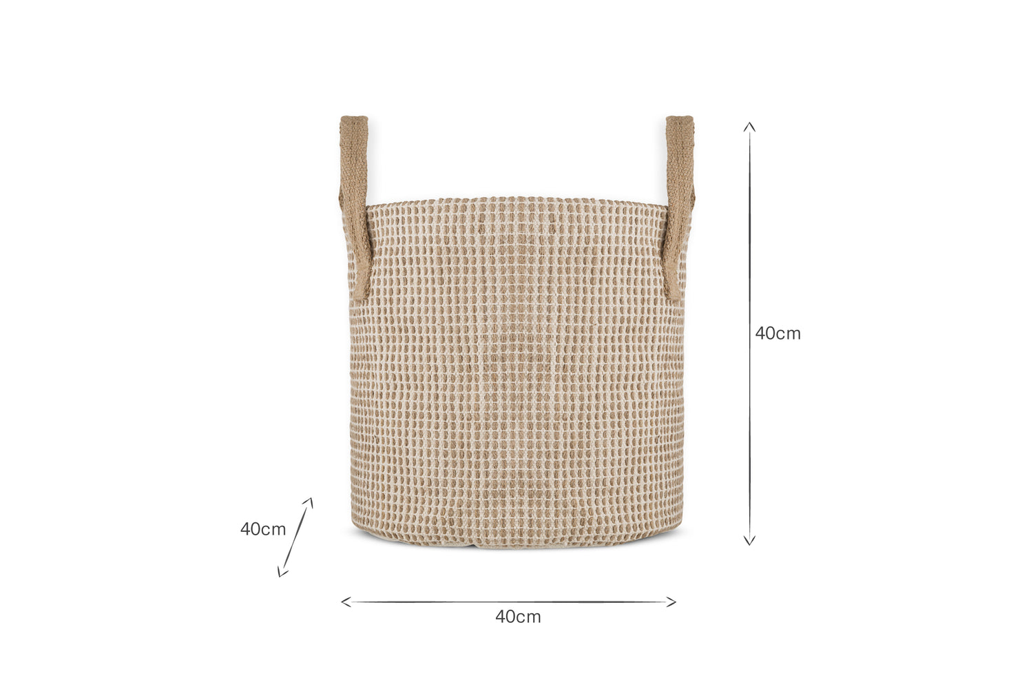Rohia Basket - Natural & Cream
