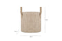 Rohia Basket - Natural & Cream