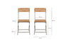 Rishikesh Reclaimed Wood & Iron Folding Chairs - (Set of 2)