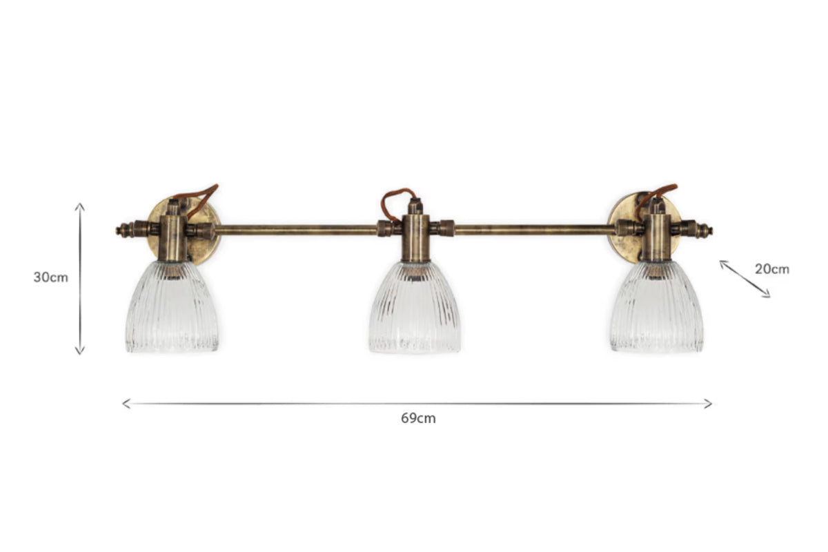 Rarni Ceiling Spotlight Bar - Antique Brass