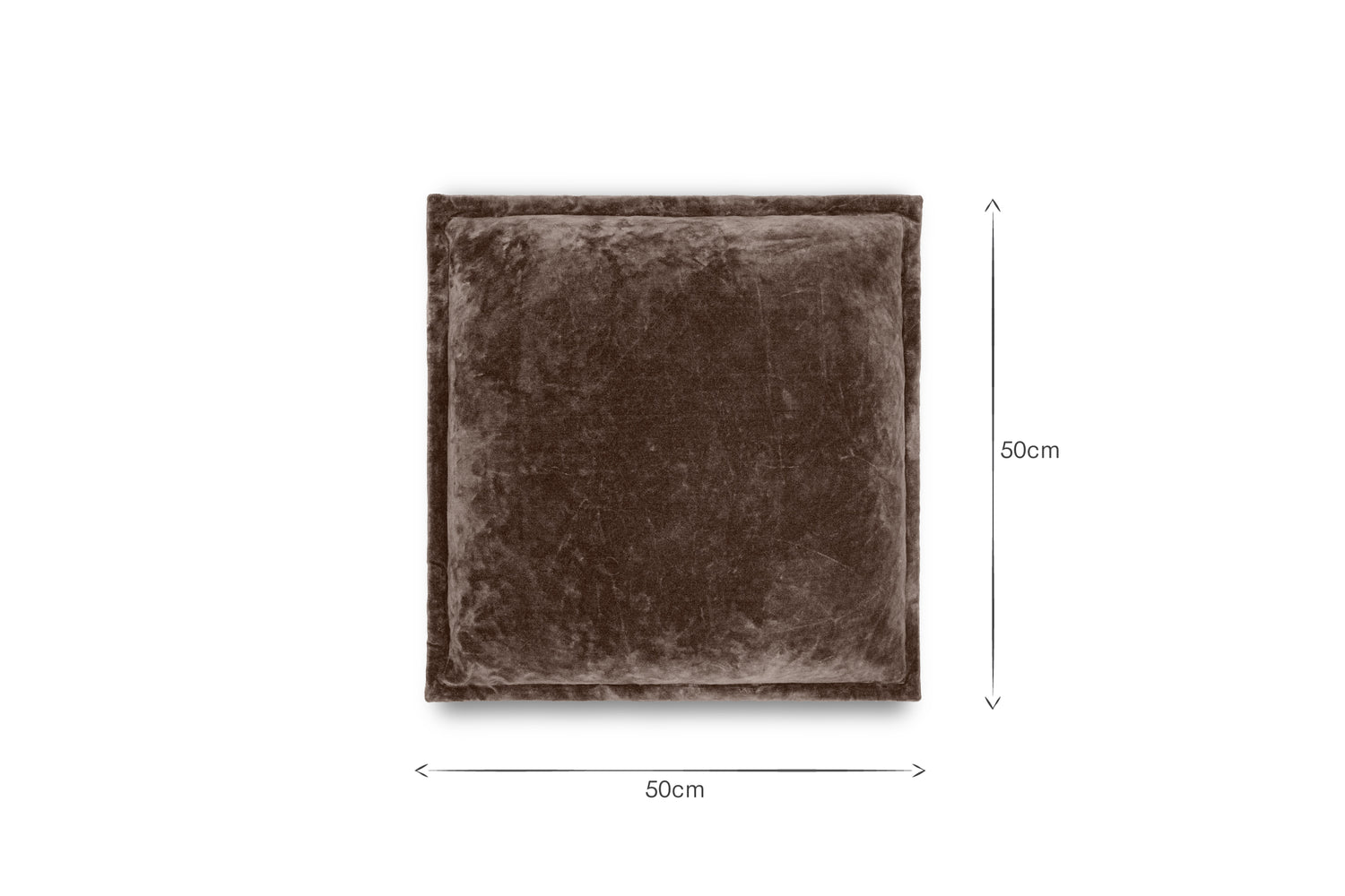 Renwal Velvet & Linen Cushion Cover - Brown