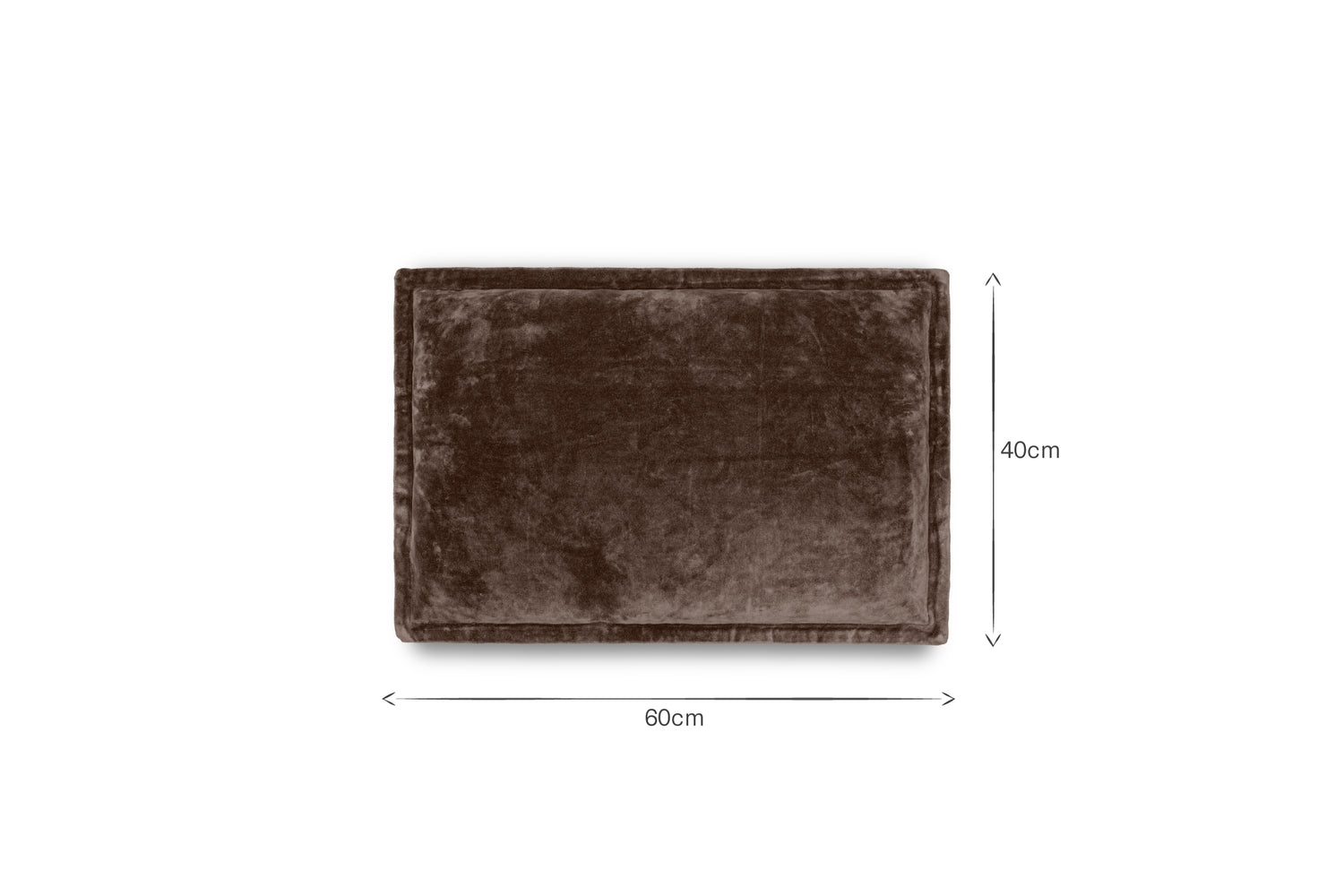 Renwal Velvet & Linen Cushion Cover - Brown