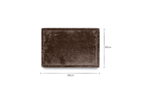 Renwal Velvet & Linen Cushion Cover - Brown