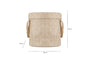 Rohia Laundry Basket - Natural & Cream