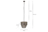 Shanaya Mottled Glass Chandelier - Antique Bronze
