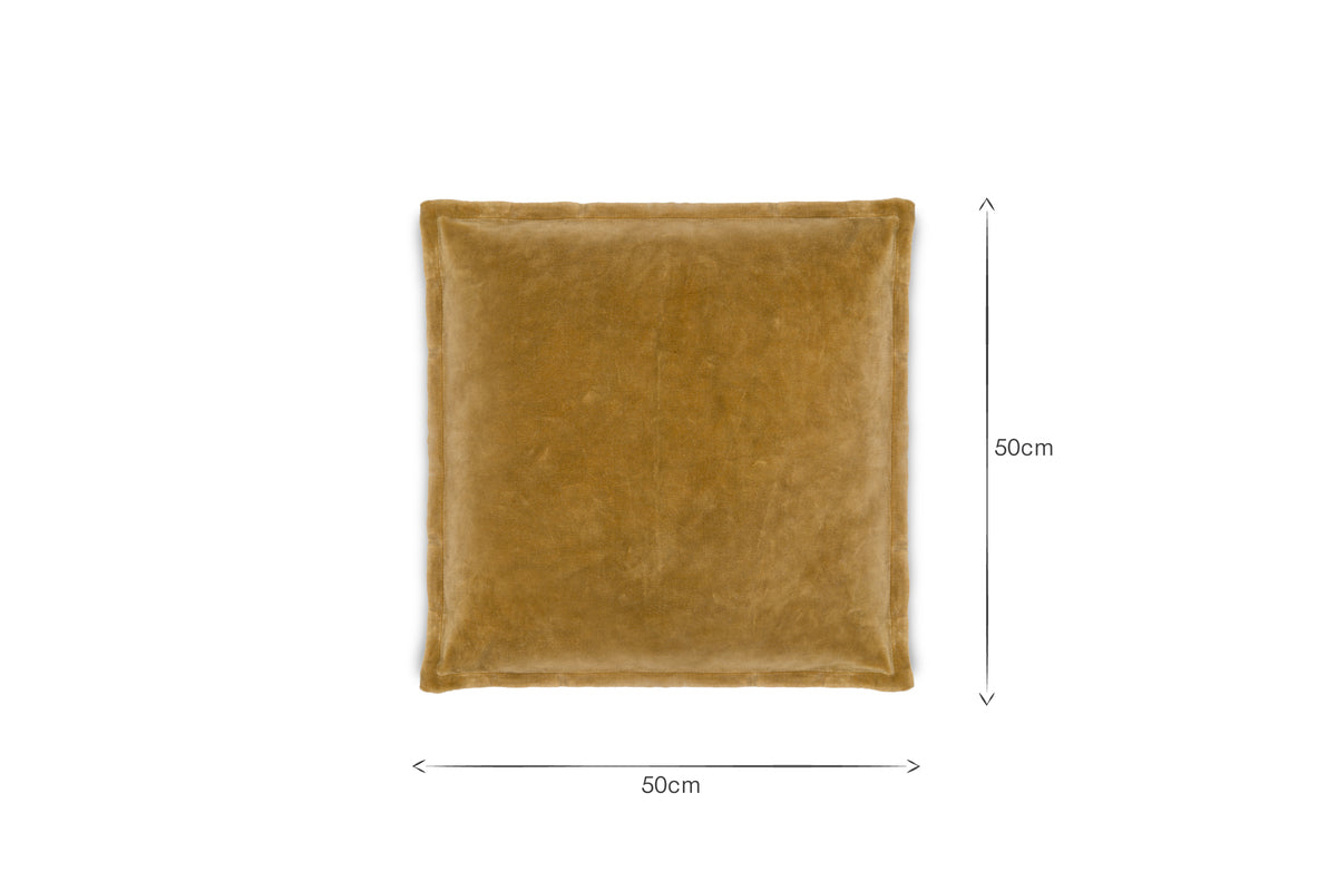 Sela Velvet Cushion Cover - Ochre
