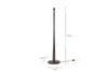 Sahar Mango Wood Floor Lamp - Dark Stain