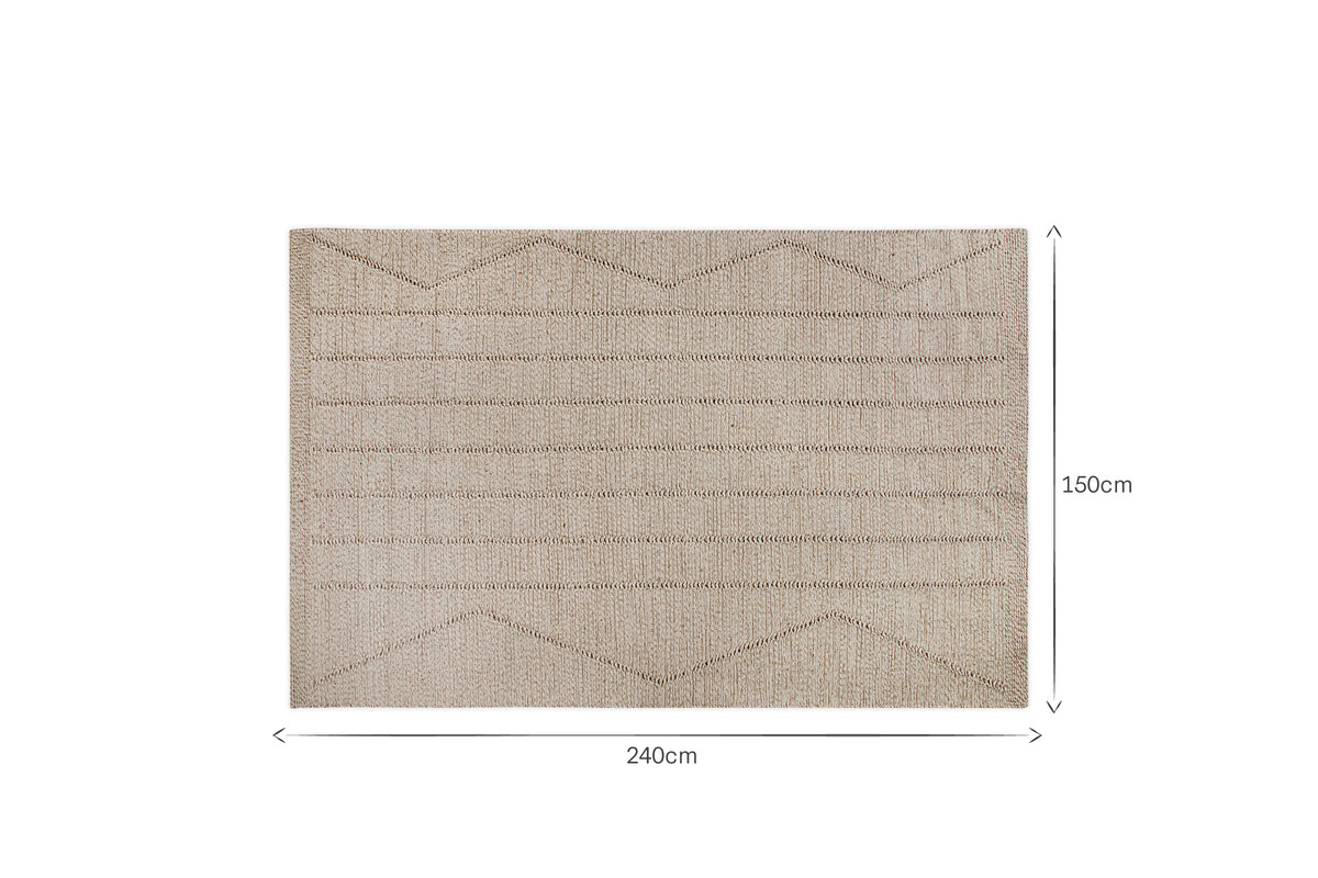 Shanti Wool & Cotton Rug - Natural