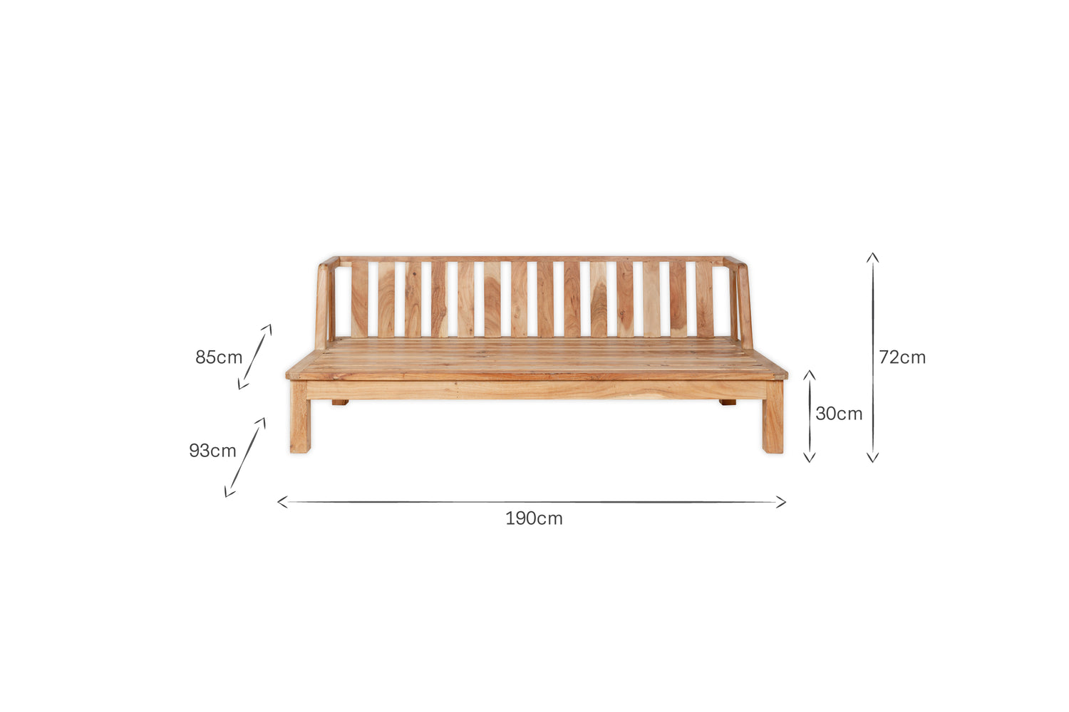 Sadhi Mango Wood Outdoor Sofa