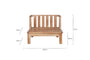 Sadhi Acacia Wood Outdoor Love Seat - Natural