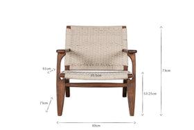 Surat Woven Lounger - Natural