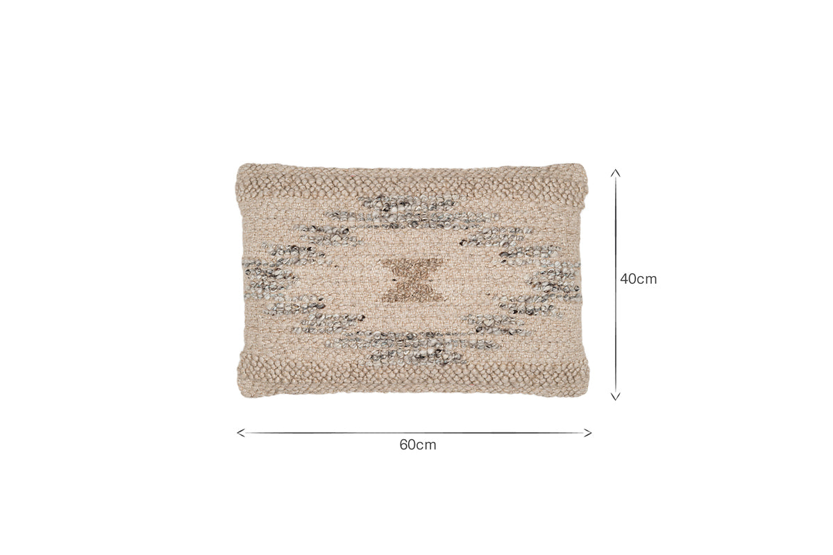 Tendai Cotton & Wool Cushion Cover - Natural