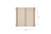 Tajana Linen Stripe Cushion Cover - Rust