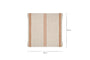 Tajana Linen Stripe Cushion Cover - Rust