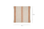 Tajana Linen Stripe Cushion Cover - Rust