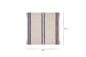Tendali Linen Stripe Cushion Cover - Navy
