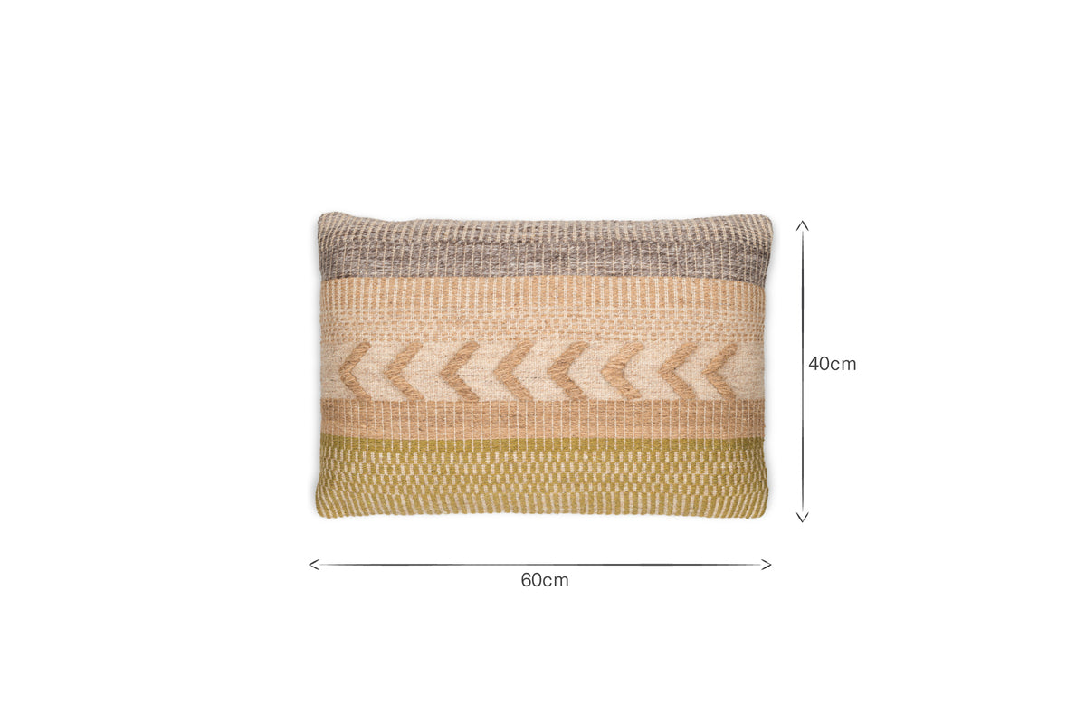 Tuleeka Wool Cushion Cover - Ochre