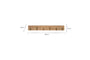 Veduru Mango Wood Carved Hook - Natural (Row of 6)