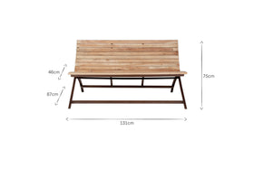 Yatin Outdoor Bench - Natural
