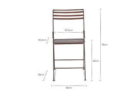 Yealme Iron Bistro Chair