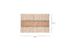 Zairya Jute & Cotton Cushion Cover - Natural & Rust - 60 x 40cm
