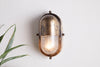 Denaya Outdoor Wall Lamp - Antique Brass-Trade nkuku