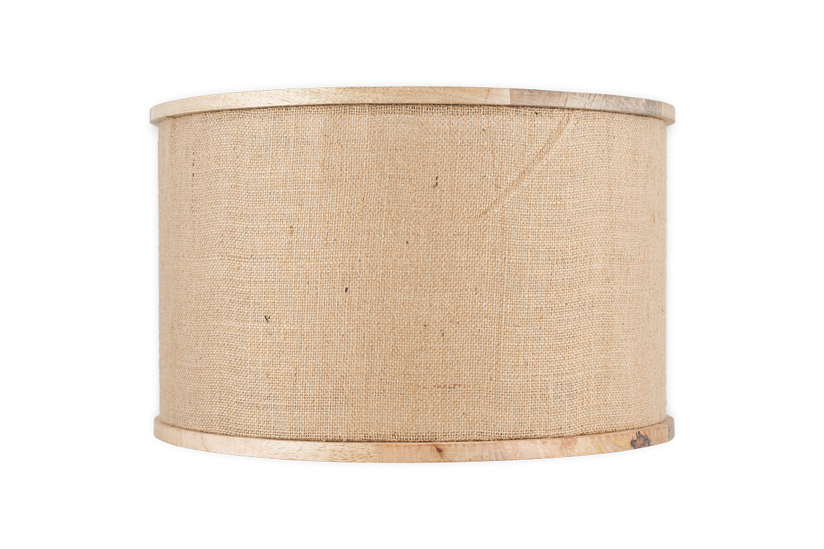 Darat Mango Wood & Jute Lampshade - Natural-Trade nkuku