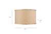 Darat Mango Wood & Jute Lampshade - Natural-Trade nkuku