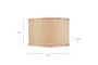 Darat Mango Wood & Jute Lampshade - Natural-Trade nkuku