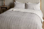 Dipti Cotton & Linen Block Print Bed Quilt - Charcoal