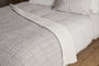 Dipti Cotton & Linen Block Print Bed Quilt - Charcoal
