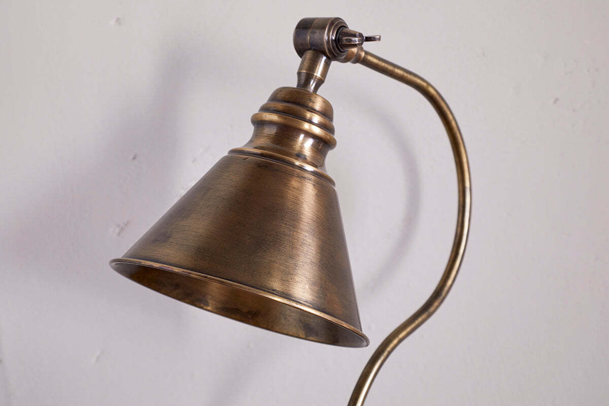 Damba Desk Lamp - Antique Brass