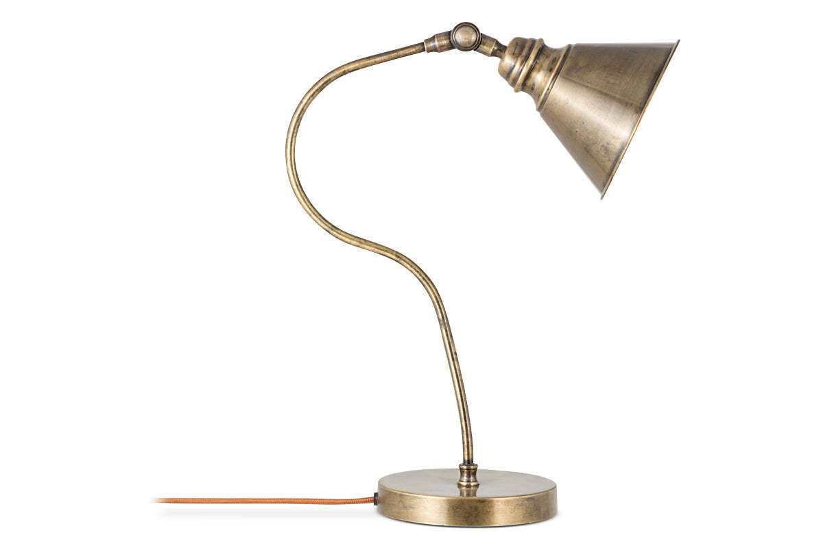 Damba Desk Lamp - Antique Brass
