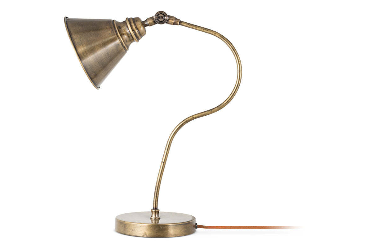 Damba Desk Lamp - Antique Brass
