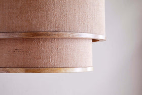 Darat Mango Wood & Jute Pendant - Natural