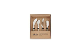 Darsa Cheese Knife Set - Brushed Gold (Set of 4)